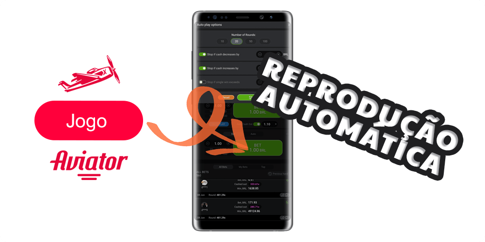 Breve informação sobre Reprodução automática no Aviator