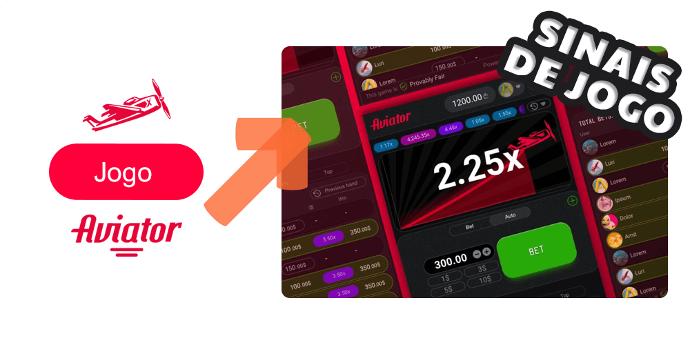 Sinais de jogo do Aviator Aposta Informação